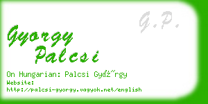 gyorgy palcsi business card